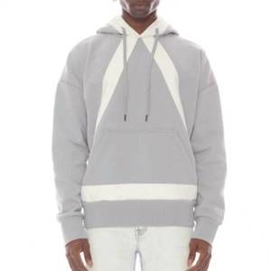 NEW HVMAN pullover sweatshirt hoodie in ghost grey